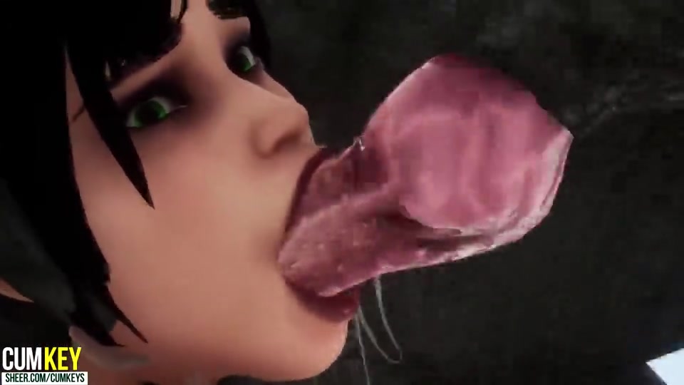 Get up close and personal with a kinky 3D monster & see it get roughed up!